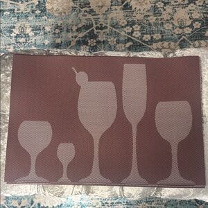 No Brand Wine placemats‎ Set of 8, excellent condition